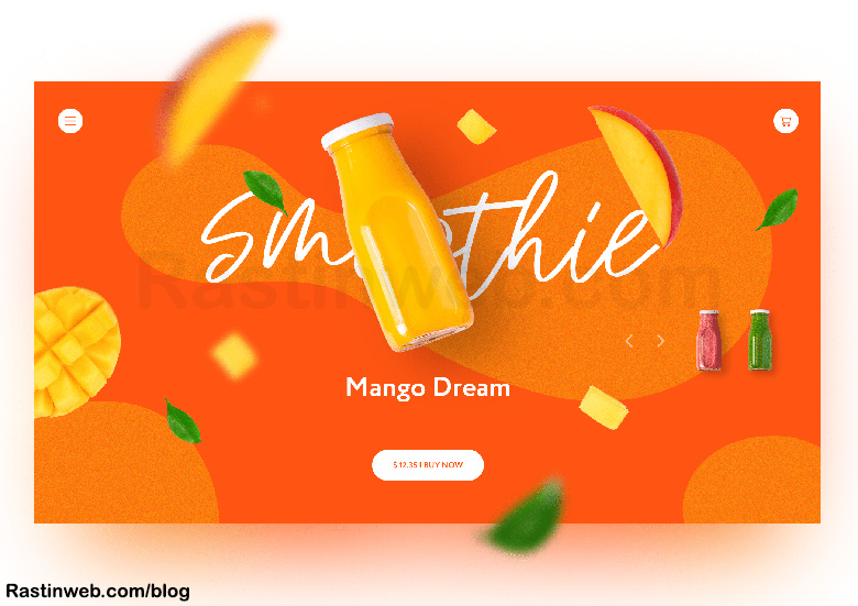 تاثیر رنگ نارنجی در طراحی سایت