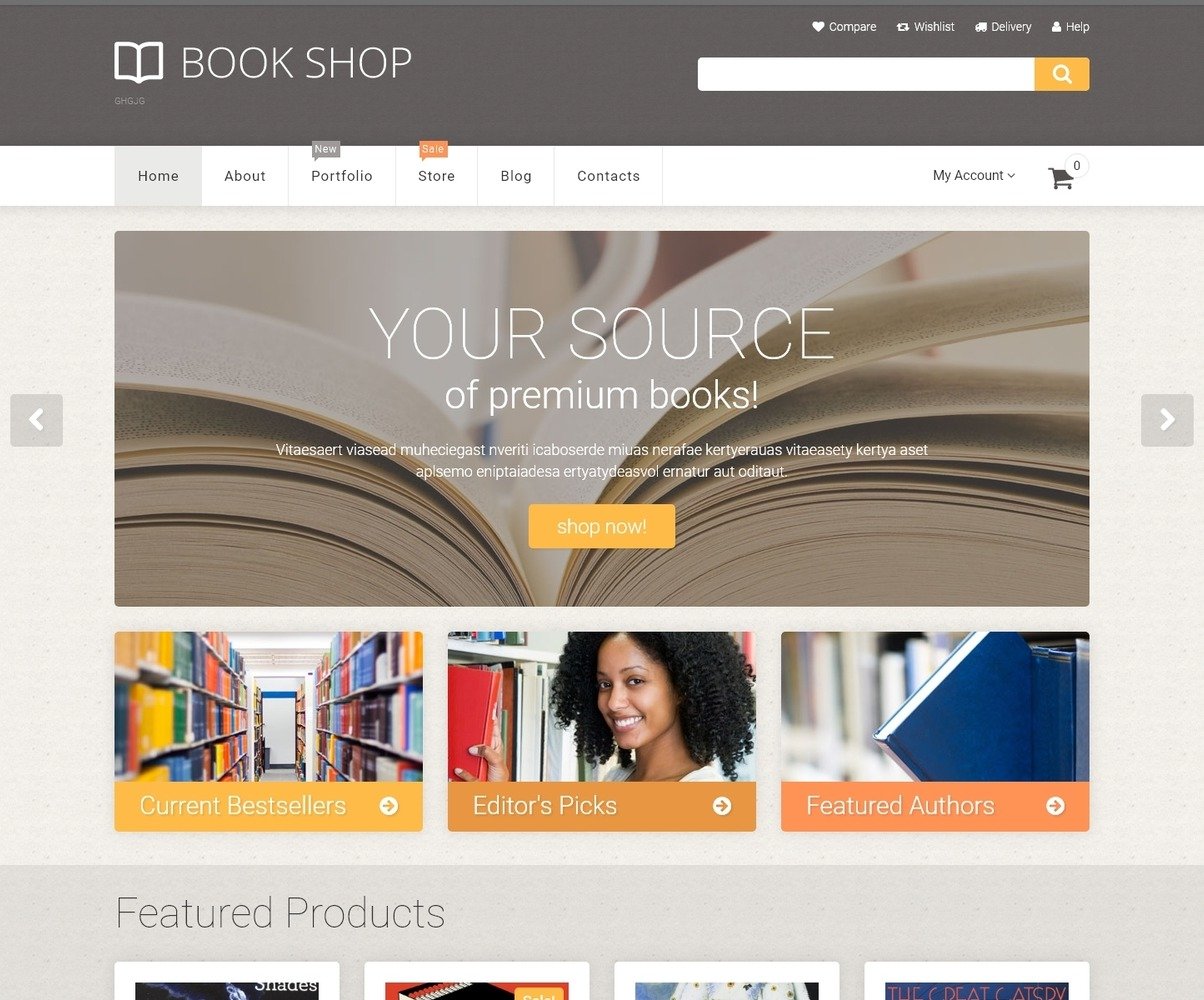 طراحی سایت کتاب فروشی