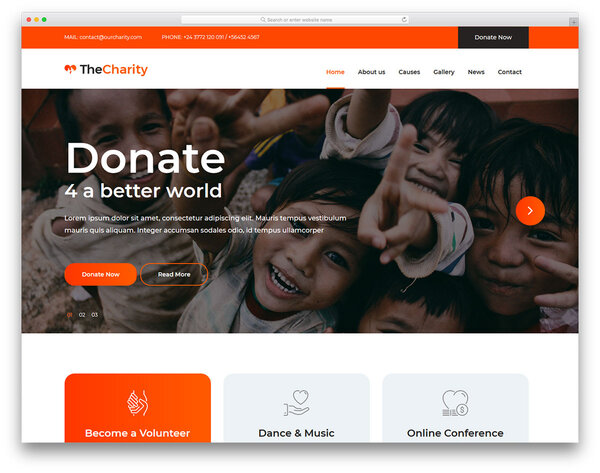 طراحی سایت موسسه خیریه